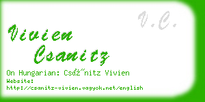 vivien csanitz business card